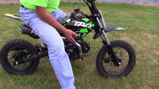 Starting the Tao DB14 Dirt Bike [upl. by Asabi]