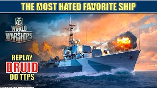 The most hated favorite destroyer i play HMS Druid TTPs worldofwarships [upl. by Brandea362]