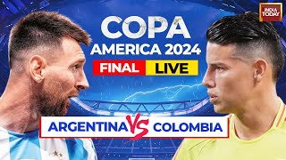 Argentina vs Colombia LIVE  Argentina Beat Colombia In COPA FINAL  Messi Vs James Rodriguez [upl. by Fanechka394]