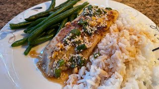 Tilapia with Scallion Sriracha Pesto [upl. by Godfrey]