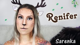 ♦ Makijaż sarenka  renifer ❄ ♦ Agnieszka Grzelak Beauty na Halloween [upl. by Assilat]