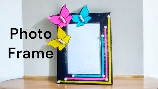 Photo Frame Diy Ideas  Handmade Picture Frame Making At Home [upl. by Adneral]