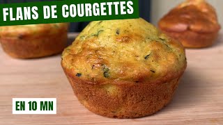 Flans de Courgettes au Chèvre Frais en 10 Minutes  La Recette Santé [upl. by Nessim]