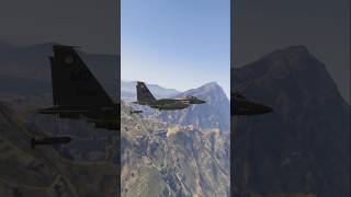 Iranian Fighter Aircraft attacking Israeli forces GTA5 shorts [upl. by Wilhide8]