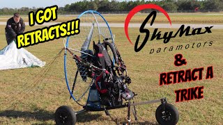 SKYMAX Foot Launch Trike Retractable landing gear for paramotors [upl. by Benson]