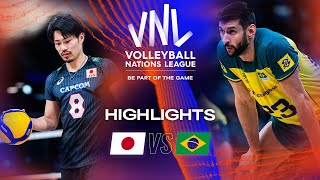 🇯🇵 JPN vs 🇧🇷 BRA  Highlights Week 2  Mens VNL 2023 [upl. by Tarrah]