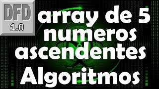 Hacer programa lea 5 números por teclado almacene array ascendente Algoritmos en un minuto [upl. by Ez]