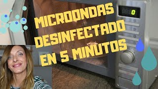 MICROONDAS LIMPIO Y DESINFECTADO EN 5 MINUTOS [upl. by Dougal]