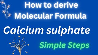 How to Write formula for Calcium sulphate formulaofioniccompounds pleasantchemistryacademy [upl. by Assirual]