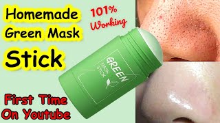 How to make green mask stick at home  blackheads removal  green mask stick review  Sajal Malik [upl. by Elicul]