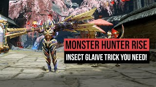 Monster Hunter Rise  Insect Glaive Just Got Even BETTER Kinsect Recall Animation Cancel Explained [upl. by Dyanna]