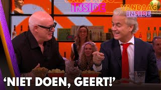 Wilders wil borrelhapje van tafel pakken maar René grijpt in ‘Niet doen Geert’  VANDAAG INSIDE [upl. by Bobinette]