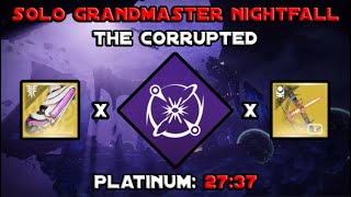 Solo Grandmaster Nightfall  The Corrupted  Void Warlock Destiny 2 [upl. by Lingwood592]