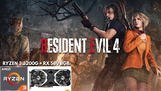 Resident Evil 4 Remake  Ryzen 3 3200g  RX 580 [upl. by Eadith]