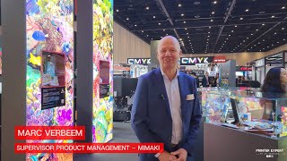 Mimaki at Fespa Middle East 2024 with Marc Verbeen [upl. by Tuorah]