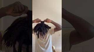 separating my freeform locs locstyles dreadjourney trending viralshorts semifreeformlocs [upl. by Yenobe]