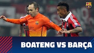 KevinPrince Boatengs goals versus FC Barcelona [upl. by Alegnaed]