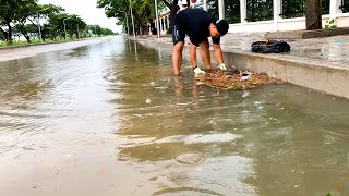 Drain Rescue Unclogging the Storm Drain to Prevent Disasters [upl. by Sagerman]