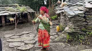 Naturally Peaceful And Beautiful Nepali himalayan mountain village life in Nepal  Real Life [upl. by Naoma]