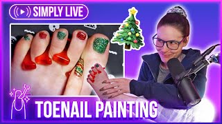 Painting my mistletoes 🔴LIVE  opening Holo Taco vault hehe [upl. by Nelie449]