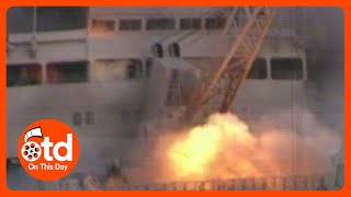 1982 Falklands War  Lethal Air Attacks On British Ships [upl. by Jobi971]