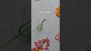 How to stitch letters with stem stitch  monogram embroidery by hand  Autumn  Fall embroidery [upl. by Iznil410]