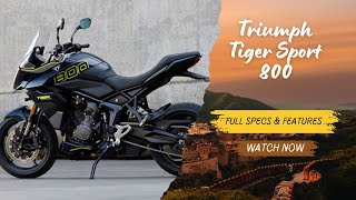 All New Triumph Tiger Sport 800 So Special Watch to Find Out [upl. by Anidal]