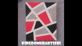 DIYGeometric Glitter Canvas by KHERI [upl. by Avika86]