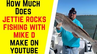 How Much Does Jettie Rocks Fishing With Mike D Make On YouTube [upl. by Htebilil480]