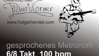 gesprochenes Metronom 68Takt  100 bpm  ca 10 Min [upl. by Shimberg]