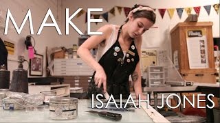 MAKE video series featuring Atlanta printmaker and artist Isaiah Jones [upl. by Ramoj143]