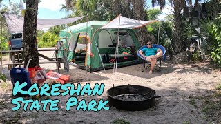 Koreshan State Park Solo Camping Adventure  Estero River  Estero Florida [upl. by Reace292]