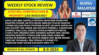 Weekly KLSE BURSA Review  892024 💥UTILITIES CONSTRUCTION amp PROPERTY CAN REBOUND💥 YTL YTLPOWR [upl. by Heller]