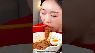 AmiAmi mukbang Spicy cold noodles mandoo 37 shorts [upl. by Anabahs]