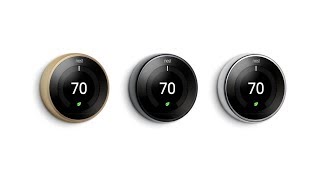 The Nest Smart Thermostat now comes in three new colors in black gold and silver [upl. by Ahsiekel844]