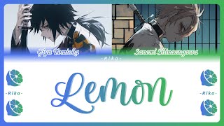 LEMON米津 玄師 Mashup Giyu Tomioka amp Sanemi Shinazugawa Full ROMESPENG Color Coded [upl. by Itnuahsa]