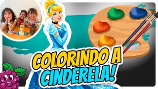 Colorindo o cofrinho da CINDERELA [upl. by Stanway]