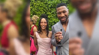 Meagan Good amp Jonathan Majors On Their Boldest Moves In Their Life Meagan Good Mentions Deep Faith [upl. by Nylsej70]