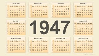 Kalender 1947 [upl. by Marsland]