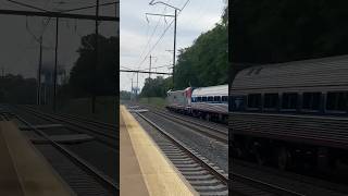 Amtrak crescent 19 passes Odenton with ACS64 642 and a hornshow [upl. by Martita]