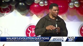 Georgia Senate hopeful Herschel Walker questions evolution [upl. by Akino]