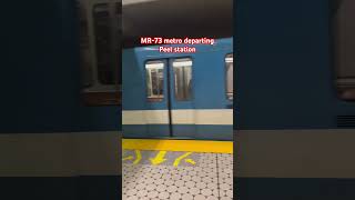 MR73 departing Peel shorts montreal metro transit montrealmetro [upl. by Leonor747]