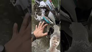 S1000rr Winglets on R15 v4 🔥 r15modified r15mv4 modifiedbike shortvideo shorts youtubeshorts [upl. by Baum]