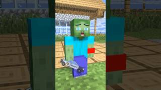 Minecraft fool pillager 🤪vs Herobrine 😎🤩minecraftgameplayfunnyinhindi minecraft [upl. by Lamaj]