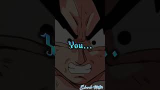 quotYou You ruthless heartless BASTARDquot Original video short shorts amv dbz dragonball goku [upl. by Berrie]