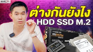 ไขข้อสงสัย HDD SSD และ M2 ต่างกันยังไง   iHAVECPU [upl. by Annavoj283]