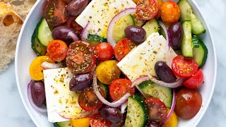 Perfect Greek Salad Recipe [upl. by Neeloj533]