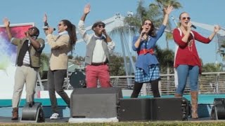 American Music Machine A Cappella Show Epcot Festival of the Arts 2017 Walt Disney World [upl. by Cordova]