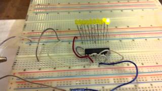 0V  10V LED VoltMeter con LM3915  By STE [upl. by Ymas]