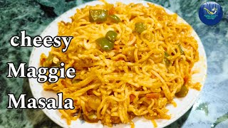 Cheese Maggi Recipe  Street Style Cheesy Masala Maggi recipe [upl. by Lindly]